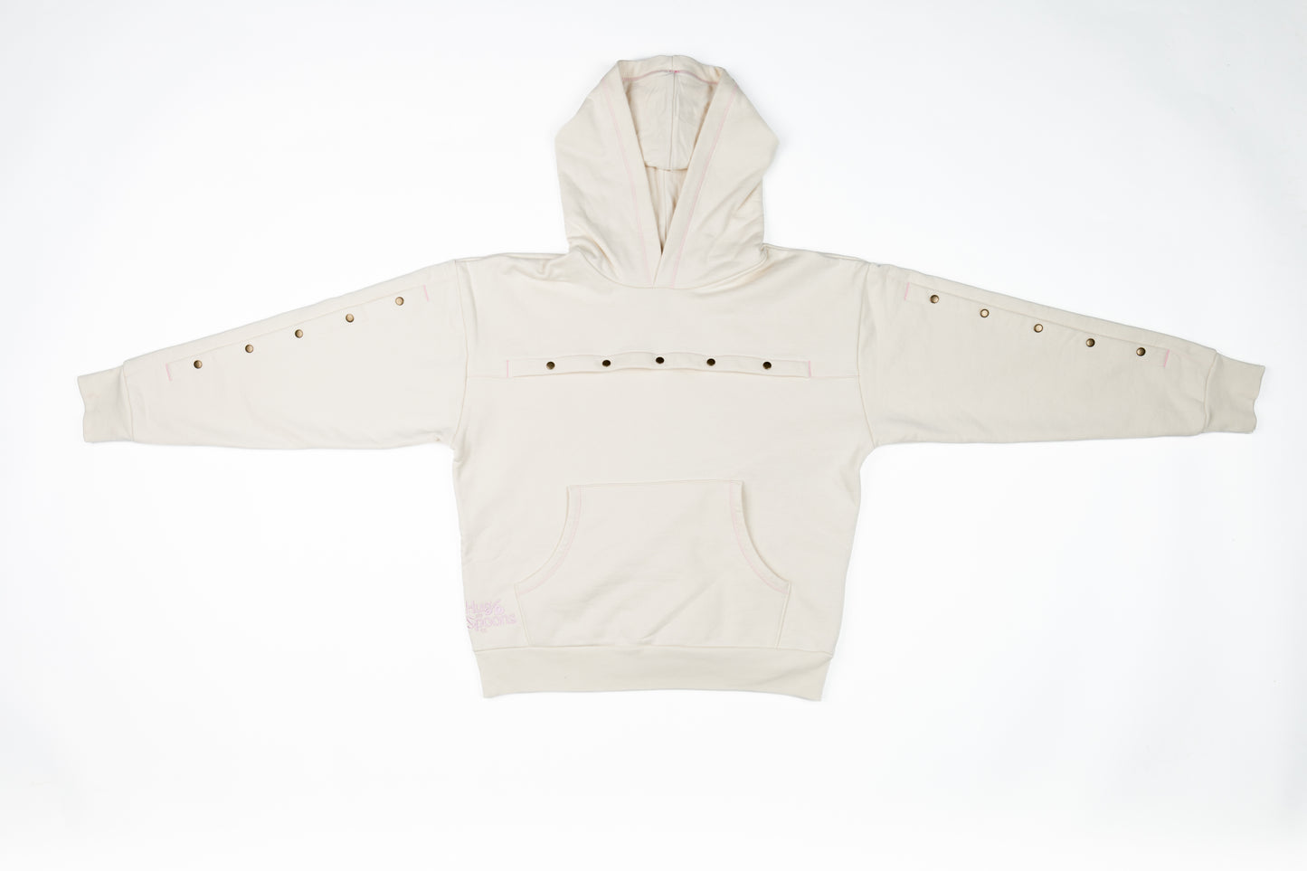 Crème HUG Hoodie: IV Accessible 350 GSM