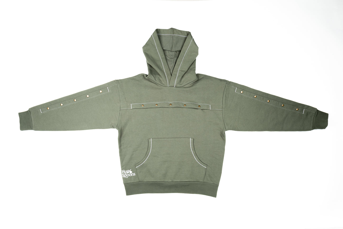 Forest HUG Hoodie: IV & Port Accessible 450 GSM Hoodie