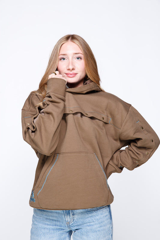 Mocha HUG Hoodie: IV Hoodie