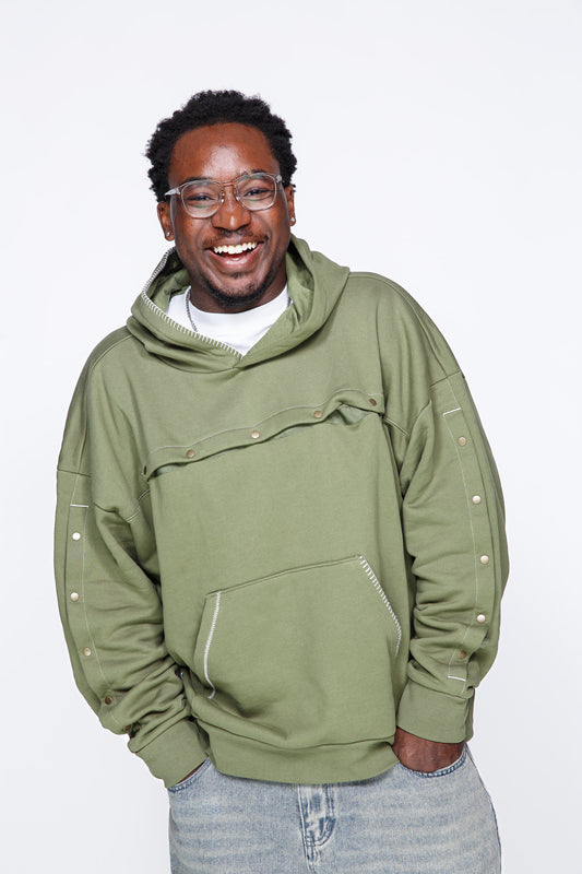 Jungle HUG Hoodie: IV & Port Accessible 400 GSM