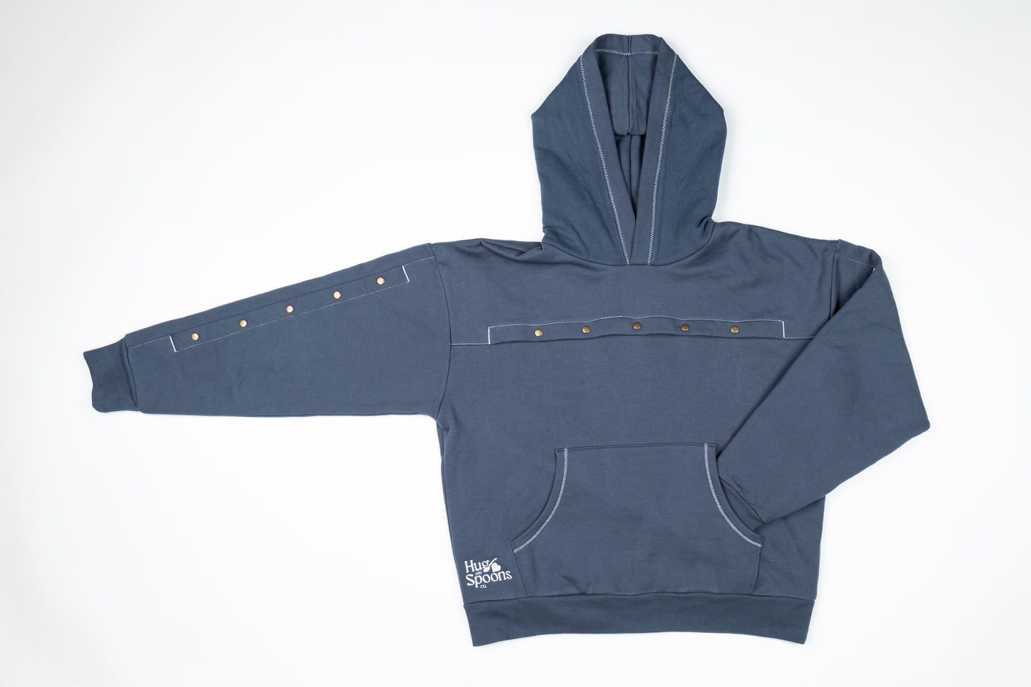 Navy HUG Hoodie: IV Accessible 450 GSM Hoodie