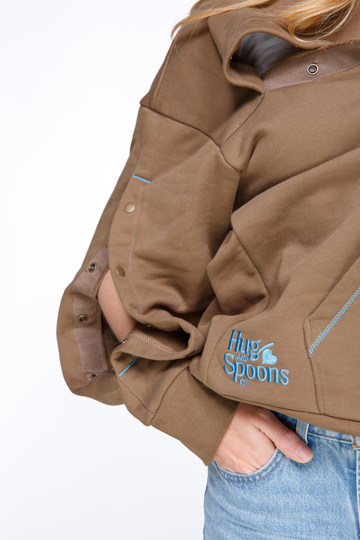 Mocha HUG Hoodie: IV Hoodie