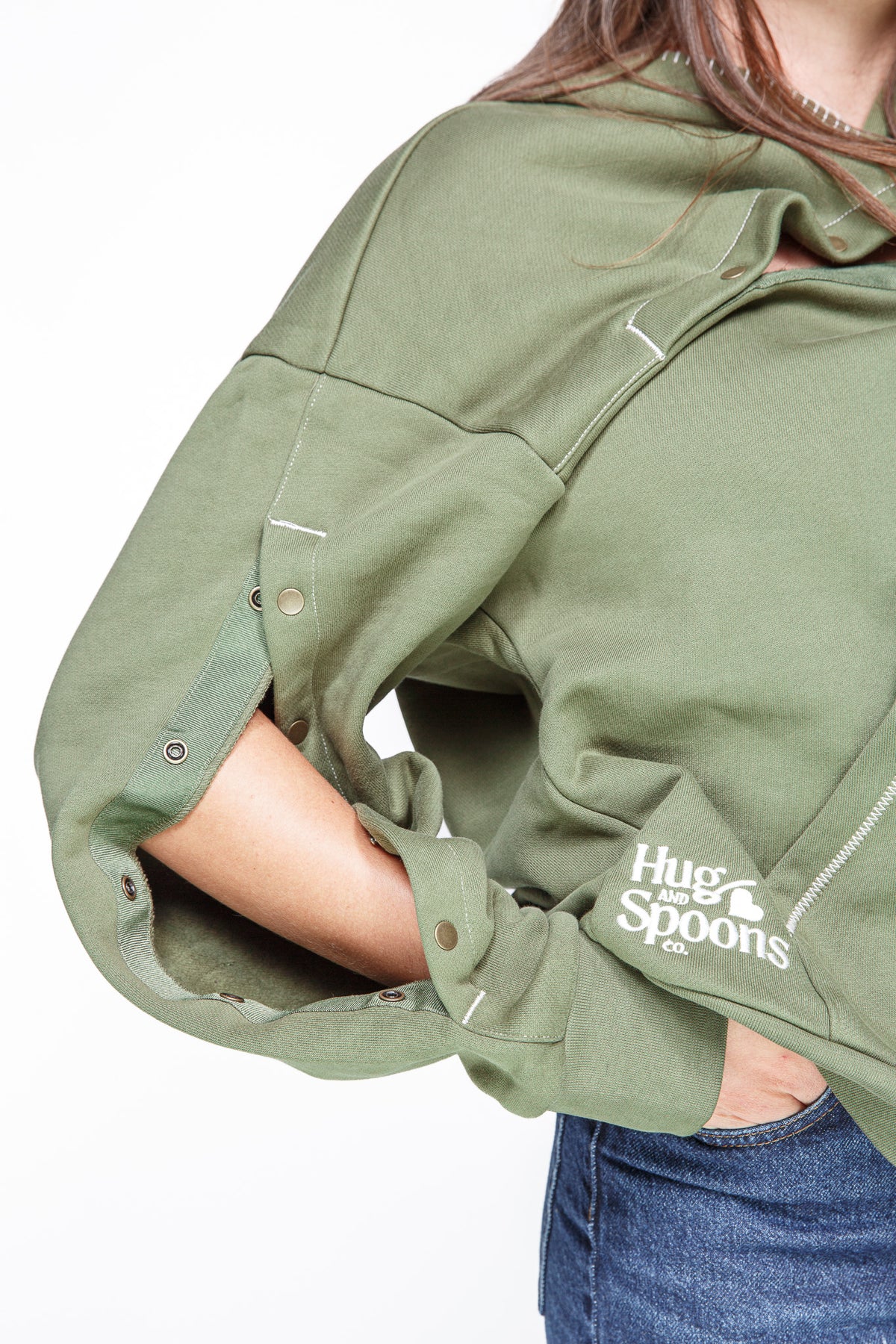 Jungle HUG Hoodie: IV & Port Accessible 400 GSM